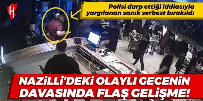 Nazilli’de polisi darp ettiği iddiasıyla yargılanan sanık serbest bırakıldı