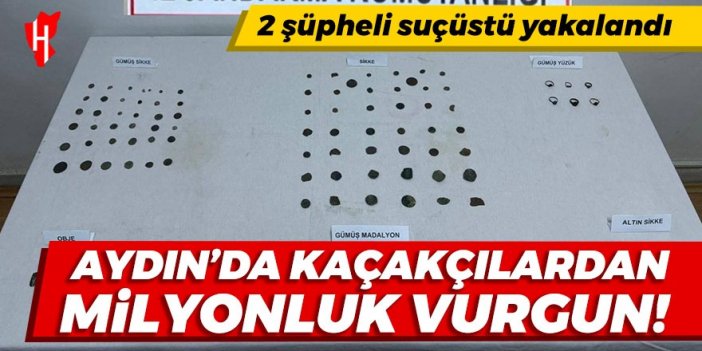 Aydın'da kaçakçılardan milyonluk vurgun!