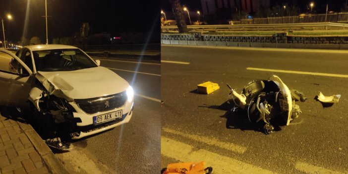 Nazilli’de alkollü otomobil sürücüsü motosiklete çarptı: 1 ağır yaralı!