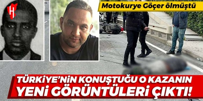 Türkiye'nin gündemine oturan motokurye Yunus Emre Göçer'in öldüğü kazanın yeni görüntüleri ortaya çıktı!