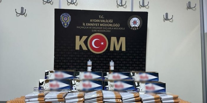 Aydın’da yeni yıl öncesi kaçakçılık operasyonu: 92 bin makaron ele geçirildi