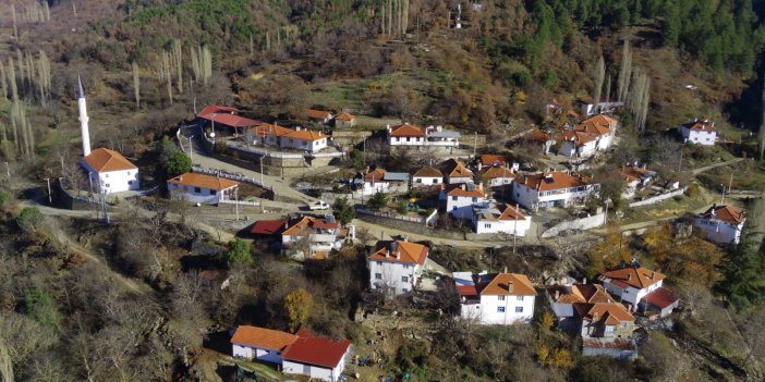 Kuyucak tek renk oldu, evler beyaza büründü