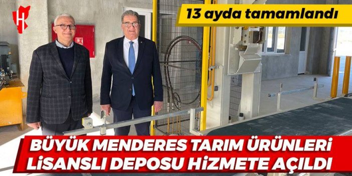 Büyük Menderes Tarım Ürünleri Lisanslı Deposu hizmete açıldı