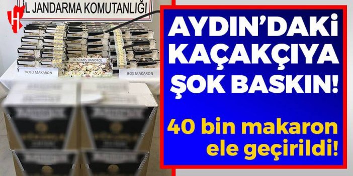 Aydın'daki kaçakçıya şok baskın!