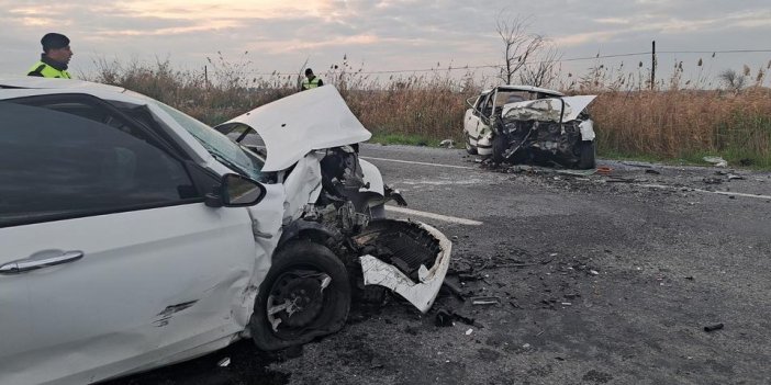 Aydın’da otomobiller kafa kafaya çarpıştı! 2 yaralı