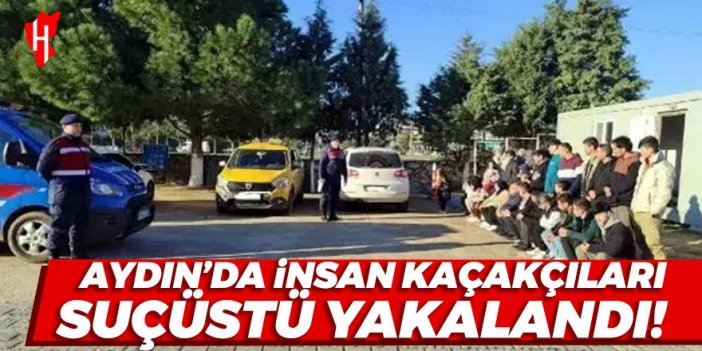 Aydın'da insan kaçakçıları suçüstü yakalandı!