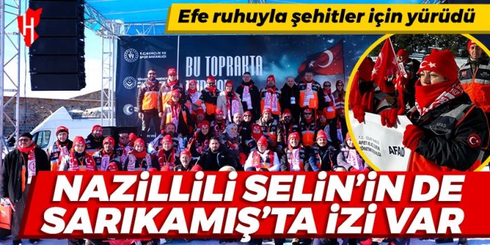 Nazillili AFAD gönüllüsü Selin Çam, Sarıkamış şehitlerimizi andı