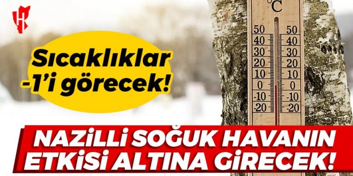 Balkanlar üzerinden gelen soğuk hava dalgası Nazilli’yi de vuracak!