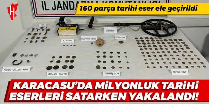 Karacasu’da milyonluk tarihi eserleri satarken yakalandı