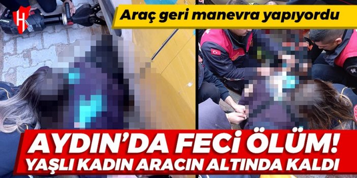 Aydın'da feci kaza! Yaşlı kadın korkunç şekilde can verdi