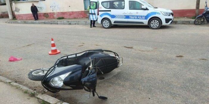 Beton direğe çarpan motosikletin sürücüsü feci şekilde öldü!