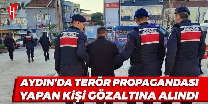 Aydın'da terör propagandası yapan kişi gözaltına alındı