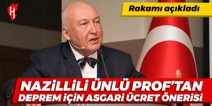 Prof. Dr. Ahmet Ercan'dan deprem için asgari ücret önerisi..