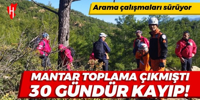 Mantar toplamaya çıkmıştı: 30 gündür kayıp olan adamı arama çalışmaları sürüyor