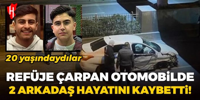 20 Yaşındaki iki arkadaş feci kazada can verdi!