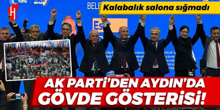 Kalabalık salona sığmadı: AK Parti’den gövde gösterisi