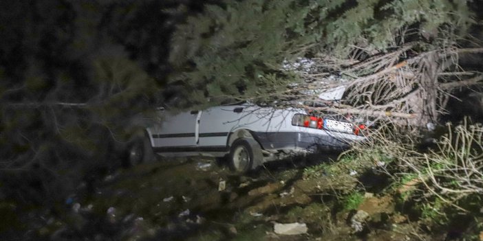 Manzara seyretmek için park ettikleri otomobil uçuruma yuvarlandı!