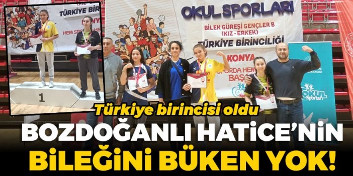 Türkiye birincisi oldu: Bozdoğanlı Hatice’nin bileğini büken yok!