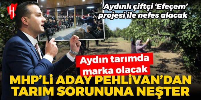 MHP’li aday Pehlivan’dan tarım sorununa neşter: Aydınlı çiftçi ‘Efeçem’ projesi ile nefes alacak