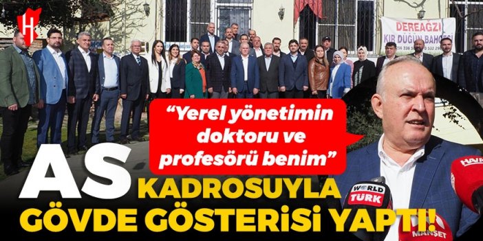 Yol arkadaşlarını tanıtan Ergüler, gövde gösterisi yaptı: Yerel yönetimin doktoru ve profesörü benim