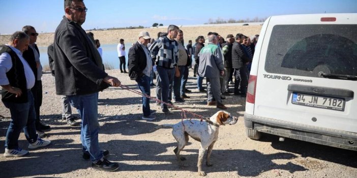 Ördek avına çıkan köpek, ceset buldu!