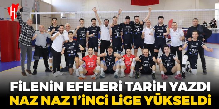 Filenin efeleri tarih yazdı! Nazilli Belediyespor 1'inci lige yükseldi