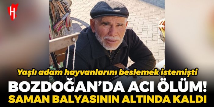 Bozdoğan’da acı ölüm: 72 yaşındaki adam saman balyasının altında kaldı