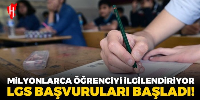 Milyonlarca öğrenciyi ilgilendiriyor! LGS'ye başvurular başladı