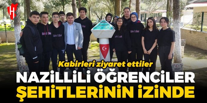 Nazillili öğrenciler şehitlerinin izinde