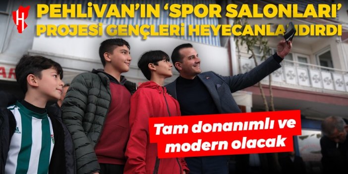 Cumhur İttifakı'nın Efeler Adayı Pehlivan’ın ‘Spor Salonları’ projesi gençleri heyecanlandırdı