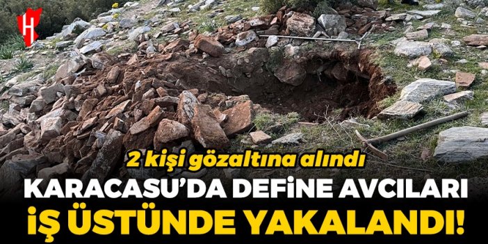 Karacasu'da define avcıları kaçak kazı yaparken yakalandı: 2 gözaltı