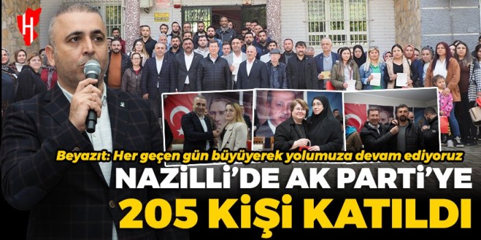 Nazilli’de AK Parti'ye katılan 205 kişi için tören düzenlendi