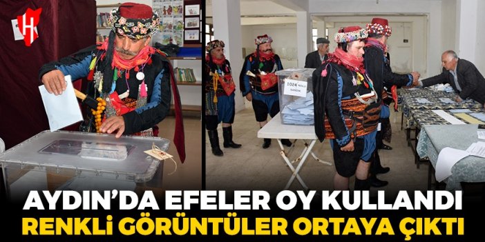 Aydın’da efeler oy kullandı: Renkli görüntüler ortaya çıktı