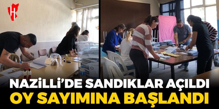 Son Dakika! Nazilli’de sandıklar açıldı, oy sayımına başlandı