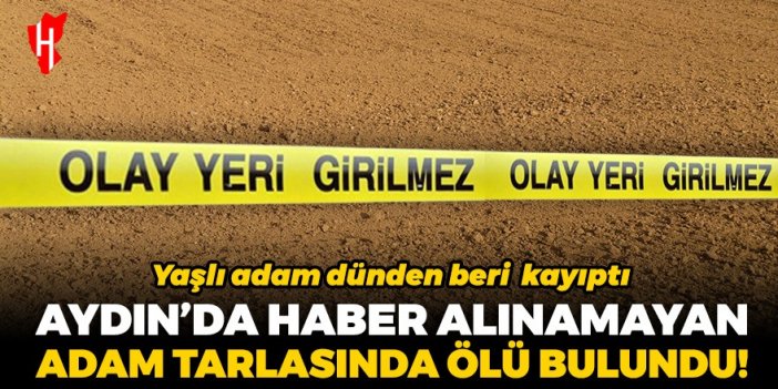 Aydın'da haber alınamayan adam tarlasında ölü bulundu!