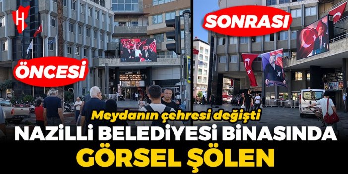 Nazilli Belediyesi hizmet binasında görsel şölen