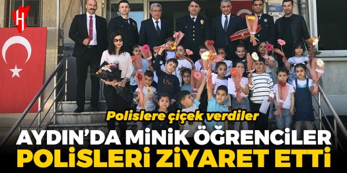 Aydın'da minik öğrenciler polisleri ziyaret etti