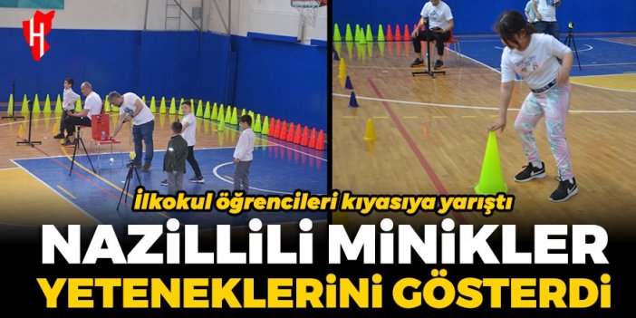 Nazillili minikler yeteneklerini gösterdi: İlkokul öğrencileri kıyasıya yarıştı