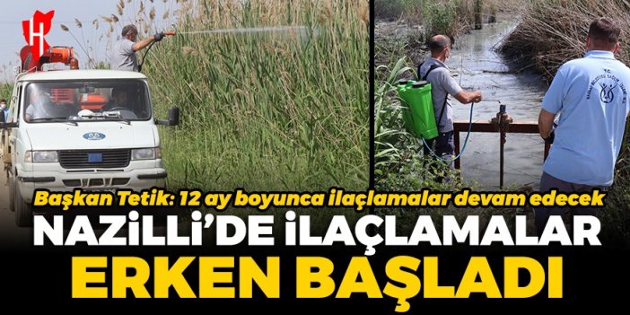 Nazilli'de ilaçlamalar erken başladı