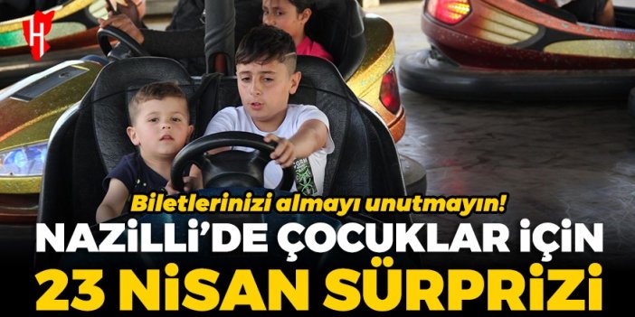 Nazilli'de çocuklar için 23 Nisan sürprizi