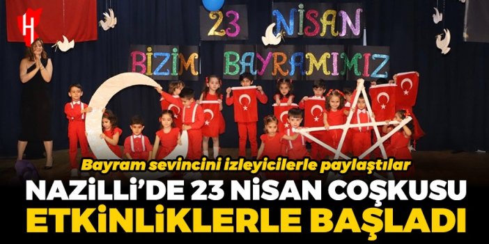 Nazilli’de Özel 23 Nisan Anaokulu’ndan 23 Nisan etkinliği