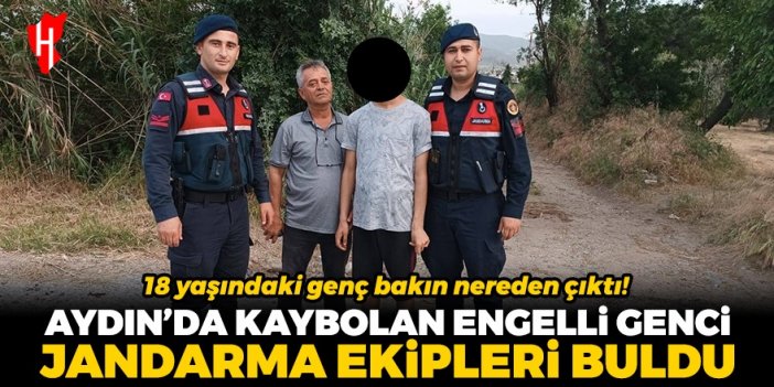 Aydın’da kaybolan zihinsel engelli genci jandarma ekipleri buldu