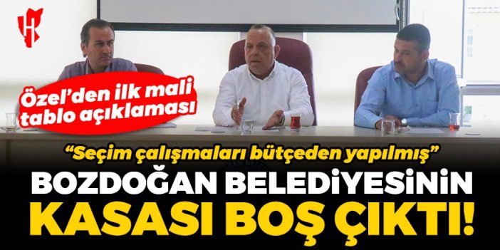 Bozdoğan’da meclis toplantısı: Belediyenin kasası boş çıktı