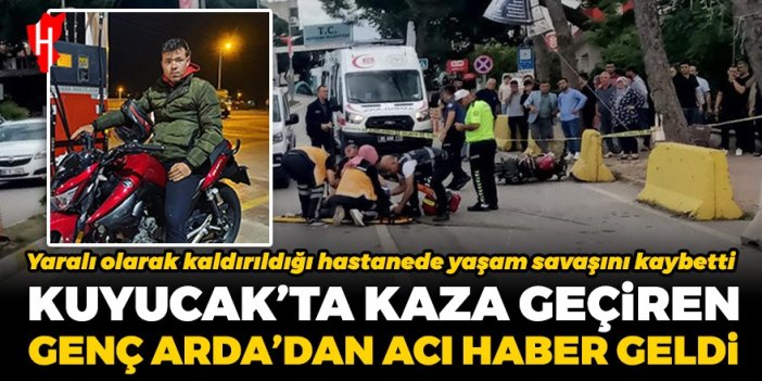 Kuyucak'ta motosiklet kazası geçiren genç yaşam savaşını kaybetti