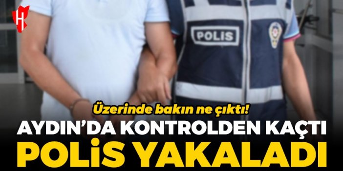 Aydın'da polis kontrolünden kaçan şüpheli yakalandı