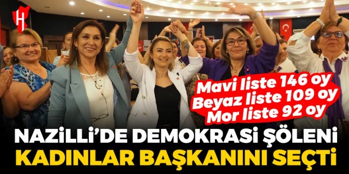 CHP Nazilli'de demokrasi şöleni: Kadınlar yeni başkanını seçti