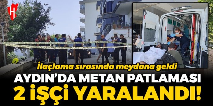 Aydın'da metan gazı patlaması! 2 belediye işçisi yaralandı