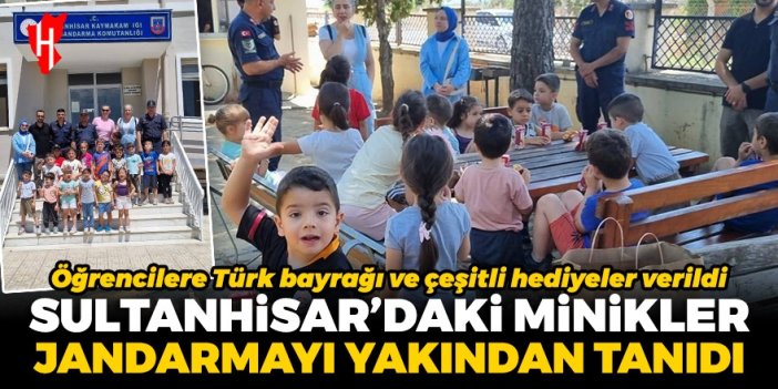 Sultanhisar'daki minik öğrenciler jandarmayı yakından tanıdı