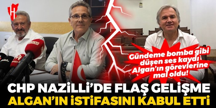 CHP Nazilli'de flaş gelişme! Başkan Tetik Erhan Algan'ın istifasını kabul etti