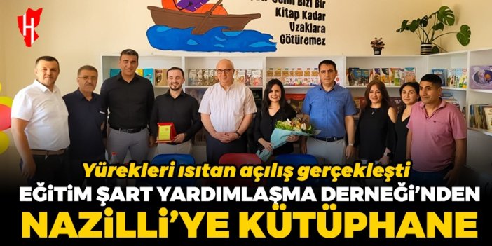 Eğitim Şart Yardımlaşma Derneği’nden Nazilli’ye kütüphane